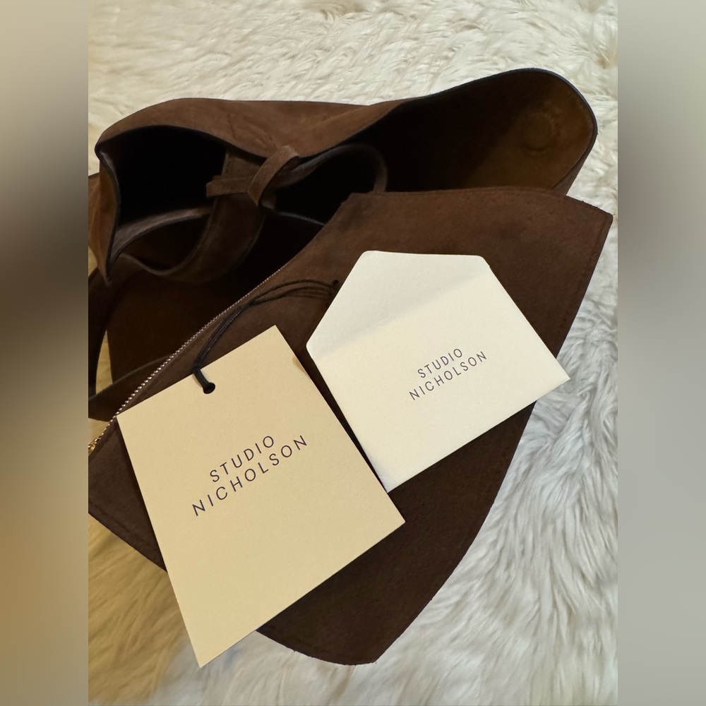 Studio Nicholson Doublet Suede Bag Cocoa - Picture 10 of 12